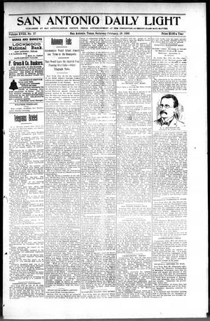 San Antonio Daily Light (San Antonio, Tex.), Vol. 18, No. 37, Ed. 1 Saturday, February 26, 1898