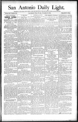 San Antonio Daily Light. (San Antonio, Tex.), Vol. 14, No. 258, Ed. 1 Monday, November 19, 1894