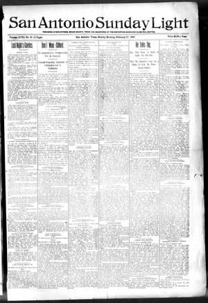 San Antonio Sunday Light (San Antonio, Tex.), Vol. 18, No. 38, Ed. 1 Sunday, February 27, 1898