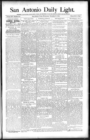 San Antonio Daily Light. (San Antonio, Tex.), Vol. 14, No. 260, Ed. 1 Wednesday, November 21, 1894