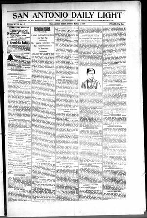 San Antonio Daily Light (San Antonio, Tex.), Vol. 18, No. 40, Ed. 1 Tuesday, March 1, 1898
