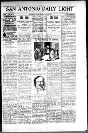 San Antonio Daily Light (San Antonio, Tex.), Vol. 18, No. 42, Ed. 1 Thursday, March 3, 1898