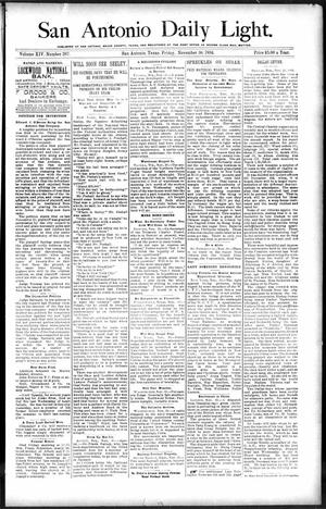 San Antonio Daily Light. (San Antonio, Tex.), Vol. 14, No. 267, Ed. 1 Friday, November 30, 1894