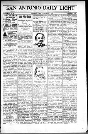 San Antonio Daily Light (San Antonio, Tex.), Vol. 18, No. 47, Ed. 1 Tuesday, March 8, 1898