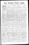 Newspaper: San Antonio Daily Light. (San Antonio, Tex.), Vol. 14, No. 272, Ed. 1…