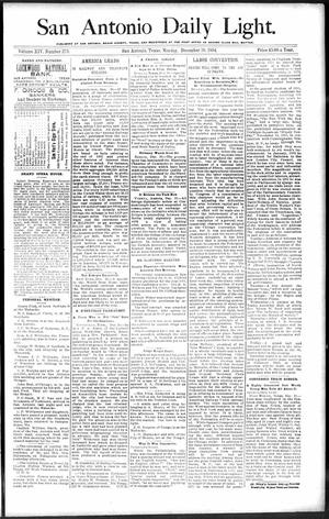 San Antonio Daily Light. (San Antonio, Tex.), Vol. 14, No. 275, Ed. 1 Monday, December 10, 1894