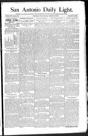 San Antonio Daily Light. (San Antonio, Tex.), Vol. 14, No. 291, Ed. 1 Saturday, December 29, 1894