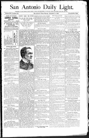 San Antonio Daily Light. (San Antonio, Tex.), Vol. 14, No. 292, Ed. 1 Monday, December 31, 1894