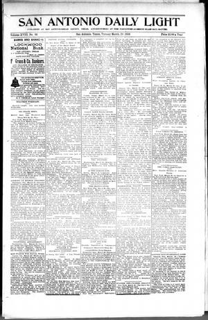 San Antonio Daily Light (San Antonio, Tex.), Vol. 18, No. 68, Ed. 1 Tuesday, March 29, 1898
