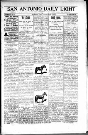 San Antonio Daily Light (San Antonio, Tex.), Vol. 18, No. 69, Ed. 1 Wednesday, March 30, 1898