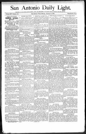 San Antonio Daily Light. (San Antonio, Tex.), Vol. 14, No. 303, Ed. 1 Monday, January 14, 1895