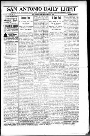 San Antonio Daily Light (San Antonio, Tex.), Vol. 18, No. 73, Ed. 1 Monday, April 4, 1898