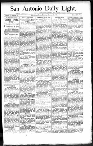 San Antonio Daily Light. (San Antonio, Tex.), Vol. 15, No. 10, Ed. 1 Thursday, January 31, 1895