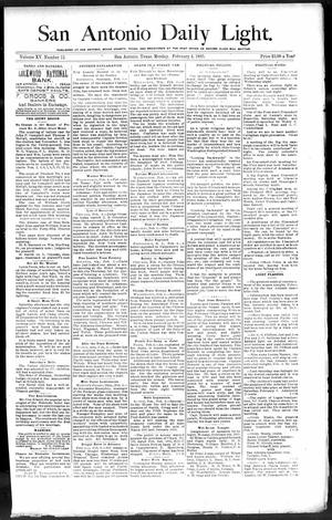 San Antonio Daily Light. (San Antonio, Tex.), Vol. 15, No. 13, Ed. 1 Monday, February 4, 1895