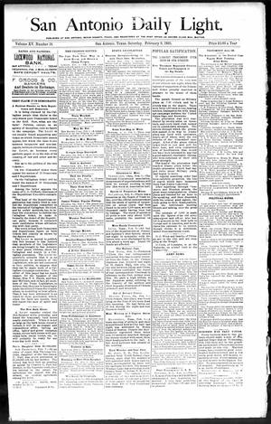 San Antonio Daily Light. (San Antonio, Tex.), Vol. 15, No. 18, Ed. 1 Saturday, February 9, 1895