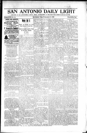 San Antonio Daily Light (San Antonio, Tex.), Vol. 18, No. 84, Ed. 1 Friday, April 15, 1898