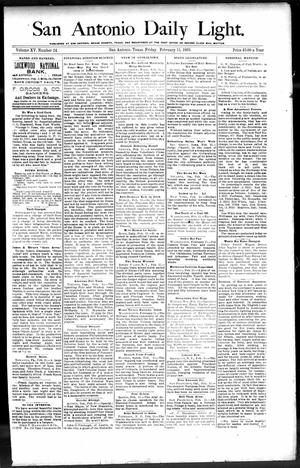 San Antonio Daily Light. (San Antonio, Tex.), Vol. 15, No. 24, Ed. 1 Friday, February 15, 1895