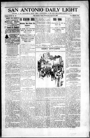 San Antonio Daily Light (San Antonio, Tex.), Vol. 18, No. 89, Ed. 1 Wednesday, April 20, 1898