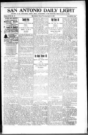 San Antonio Daily Light (San Antonio, Tex.), Vol. 18, No. 90, Ed. 1 Thursday, April 21, 1898