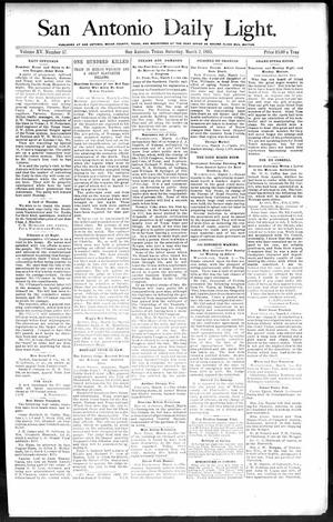 San Antonio Daily Light. (San Antonio, Tex.), Vol. 15, No. 37, Ed. 1 Saturday, March 2, 1895