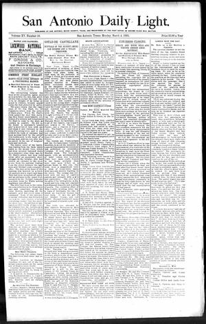 San Antonio Daily Light. (San Antonio, Tex.), Vol. 15, No. 38, Ed. 1 Monday, March 4, 1895