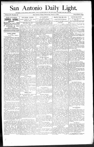 San Antonio Daily Light. (San Antonio, Tex.), Vol. 15, No. 40, Ed. 1 Wednesday, March 6, 1895