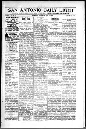 San Antonio Daily Light (San Antonio, Tex.), Vol. 18, No. 98, Ed. 1 Friday, April 29, 1898