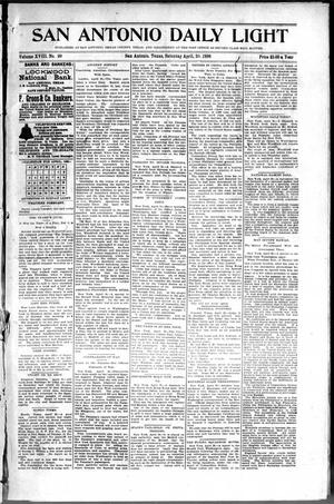 San Antonio Daily Light (San Antonio, Tex.), Vol. 18, No. 99, Ed. 1 Saturday, April 30, 1898