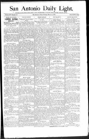 San Antonio Daily Light. (San Antonio, Tex.), Vol. 15, No. 50, Ed. 1 Monday, March 18, 1895