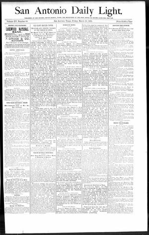 San Antonio Daily Light. (San Antonio, Tex.), Vol. 15, No. 60, Ed. 1 Friday, March 29, 1895