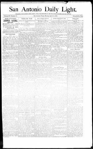 San Antonio Daily Light. (San Antonio, Tex.), Vol. 15, No. 76, Ed. 1 Monday, April 15, 1895