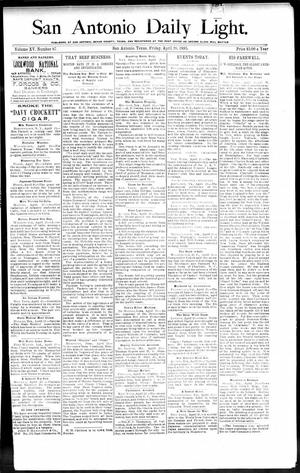 San Antonio Daily Light. (San Antonio, Tex.), Vol. 15, No. 87, Ed. 1 Friday, April 26, 1895