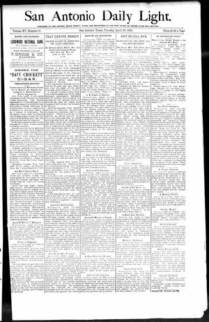 San Antonio Daily Light. (San Antonio, Tex.), Vol. 15, No. 91, Ed. 1 Tuesday, April 30, 1895
