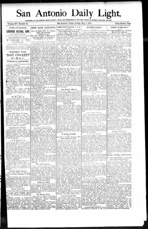 San Antonio Daily Light. (San Antonio, Tex.), Vol. 15, No. 94, Ed. 1 Friday, May 3, 1895
