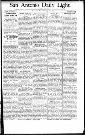 San Antonio Daily Light. (San Antonio, Tex.), Vol. 15, No. 99, Ed. 1 Wednesday, May 8, 1895