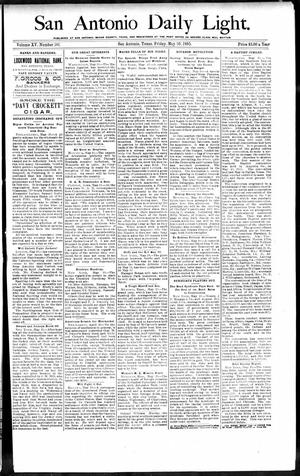 San Antonio Daily Light. (San Antonio, Tex.), Vol. 15, No. 101, Ed. 1 Friday, May 10, 1895