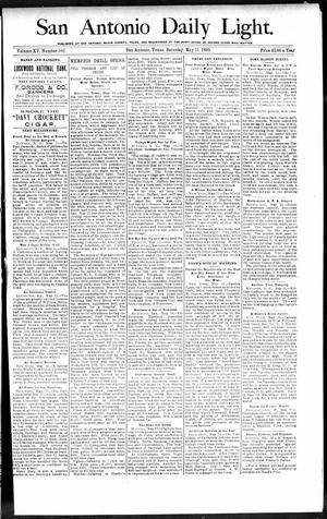 San Antonio Daily Light. (San Antonio, Tex.), Vol. 15, No. 102, Ed. 1 Saturday, May 11, 1895