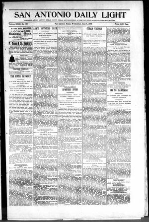 San Antonio Daily Light (San Antonio, Tex.), Vol. 18, No. 129, Ed. 1 Wednesday, June 8, 1898