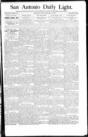 San Antonio Daily Light. (San Antonio, Tex.), Vol. 15, No. 104, Ed. 1 Monday, May 13, 1895