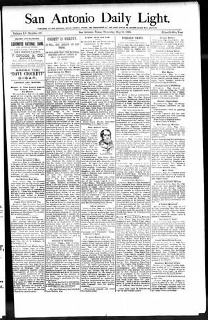 San Antonio Daily Light. (San Antonio, Tex.), Vol. 15, No. 107, Ed. 1 Thursday, May 16, 1895