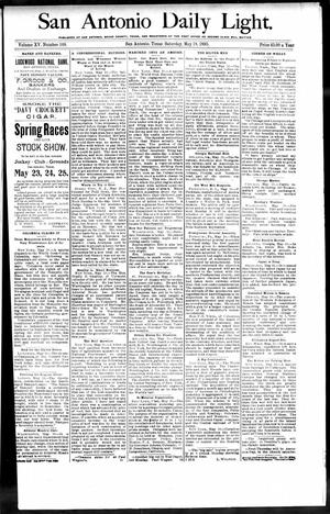 San Antonio Daily Light. (San Antonio, Tex.), Vol. 15, No. 109, Ed. 1 Saturday, May 18, 1895