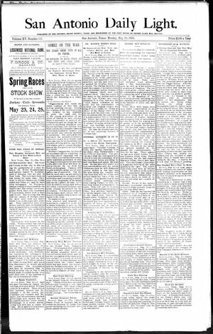 San Antonio Daily Light. (San Antonio, Tex.), Vol. 15, No. 111, Ed. 1 Monday, May 20, 1895