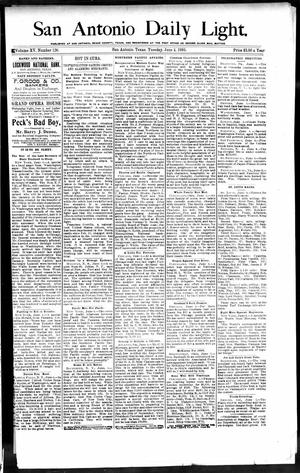 San Antonio Daily Light. (San Antonio, Tex.), Vol. 15, No. 126, Ed. 1 Tuesday, June 4, 1895
