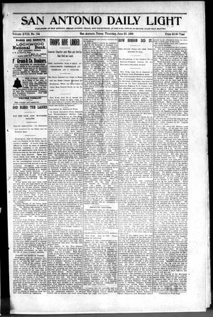 San Antonio Daily Light (San Antonio, Tex.), Vol. 18, No. 144, Ed. 1 Thursday, June 23, 1898