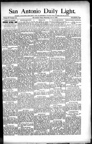 San Antonio Daily Light. (San Antonio, Tex.), Vol. 15, No. 134, Ed. 1 Wednesday, June 12, 1895