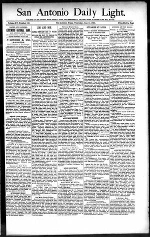 San Antonio Daily Light. (San Antonio, Tex.), Vol. 15, No. 135, Ed. 1 Thursday, June 13, 1895