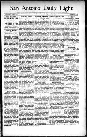 San Antonio Daily Light. (San Antonio, Tex.), Vol. 15, No. 139, Ed. 1 Monday, June 17, 1895