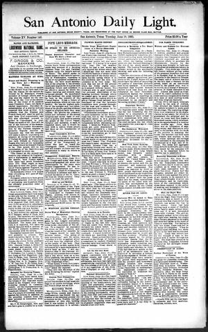San Antonio Daily Light. (San Antonio, Tex.), Vol. 15, No. 140, Ed. 1 Tuesday, June 18, 1895