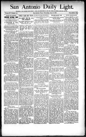 San Antonio Daily Light. (San Antonio, Tex.), Vol. 15, No. 141, Ed. 1 Wednesday, June 19, 1895