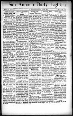 San Antonio Daily Light. (San Antonio, Tex.), Vol. 15, No. 144, Ed. 1 Saturday, June 22, 1895